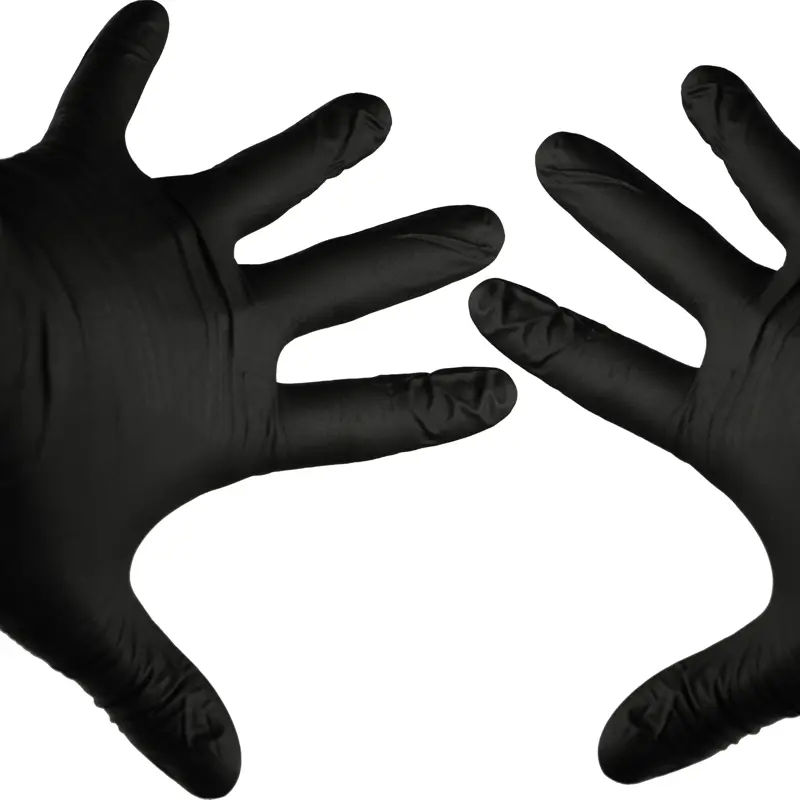 [666028017] M-2 pair Haarverf vinyl handschoenen Zwa